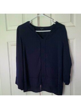 19 Cooper Navy Blue Blouse Large